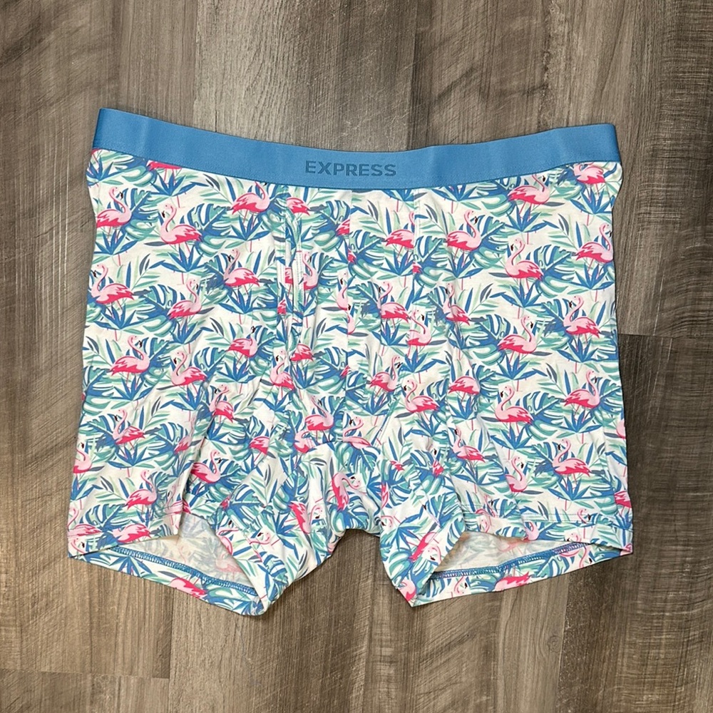 Express Flamingo Comfort Cotton 5.5” Boxer Brief - XL